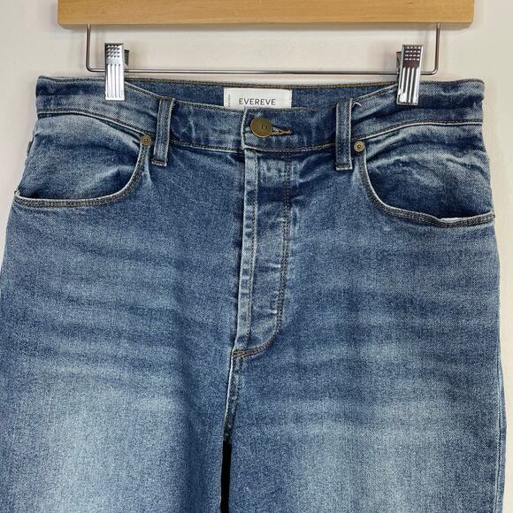 Evereve The Ever Trouser High Waist Wide Leg Cropped Stretch Jeans womens 29 - Picture 3 of 15